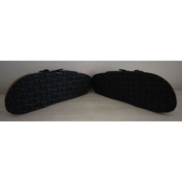 Cushionaire 779601 Women's Sz 8M Black Luna Cork Footbed Sandals SIB - Picture 3 of 13